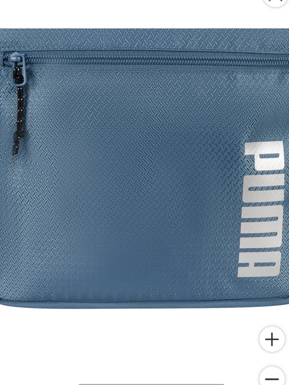 Puma Light Blue Text Logo Backpack . Unlimited